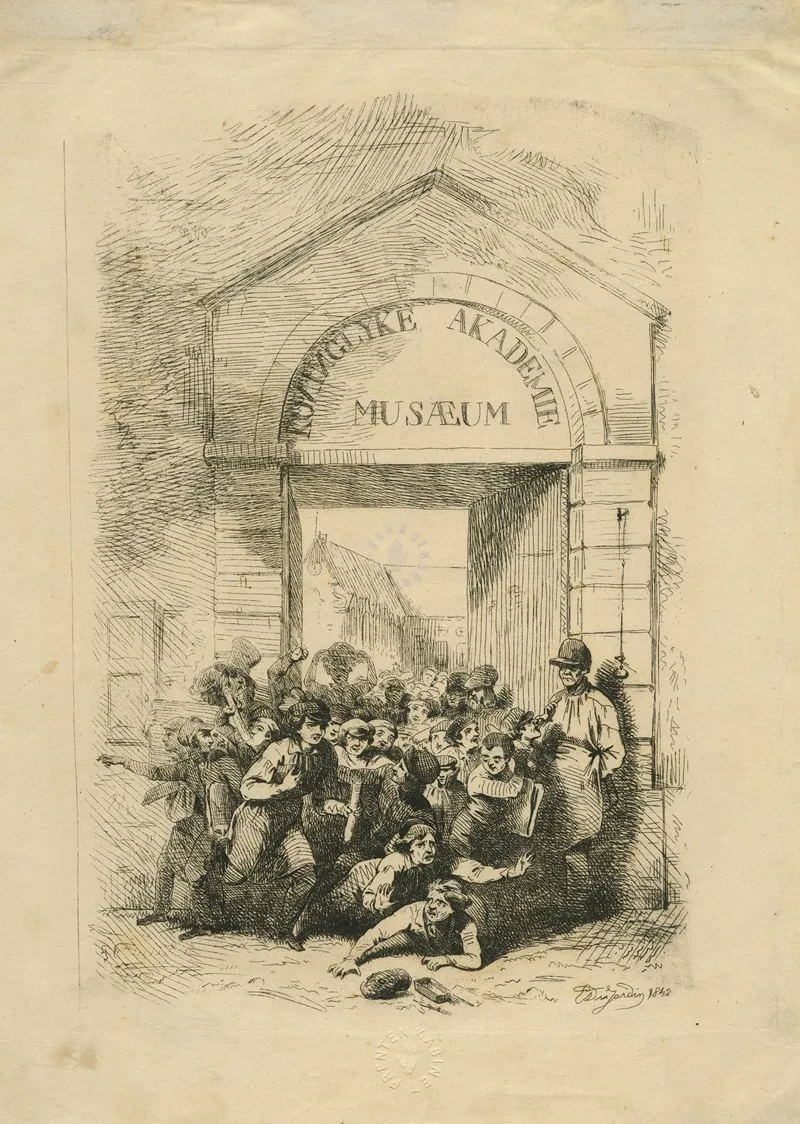 Koninglyke Akademie Musaeum by Edward Dujardin - Canvas Print