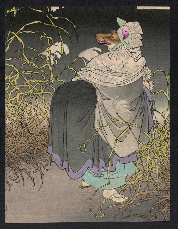 Konkai by Tsukioka Yoshitoshi - Canvas Print