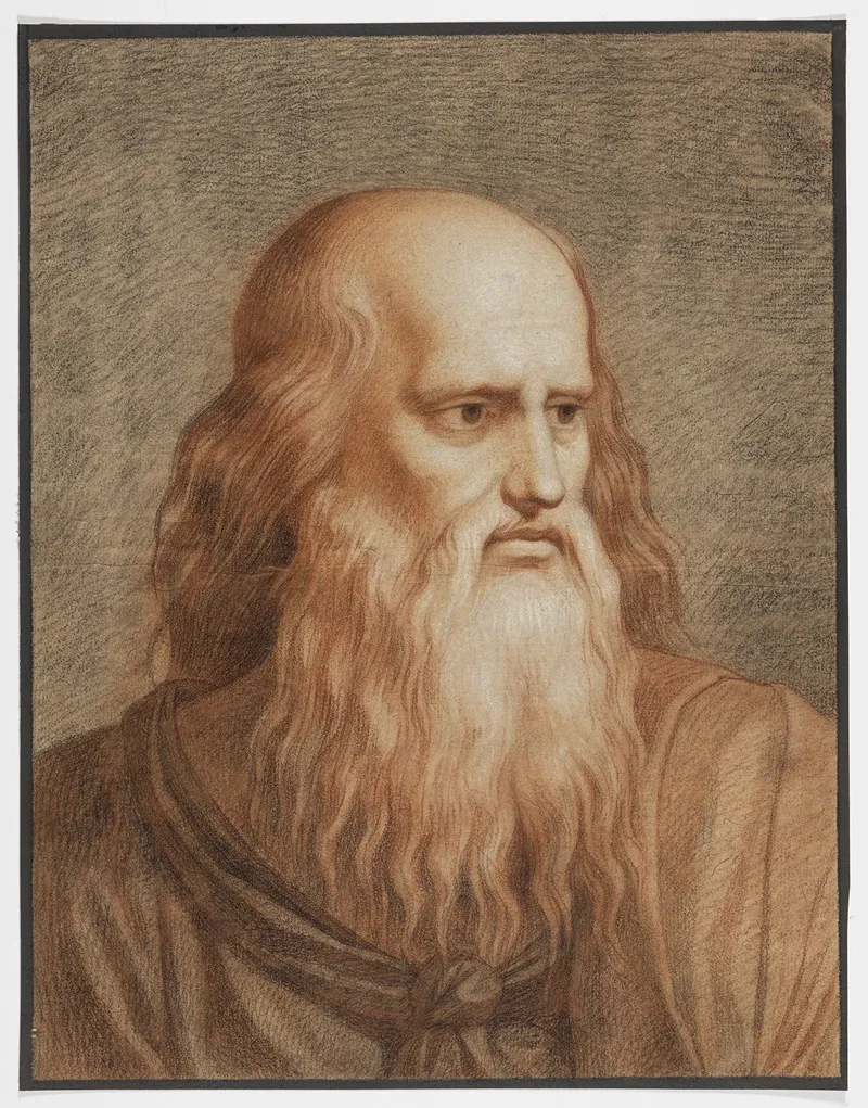 Kopf Des Greisen Philosophen Platon