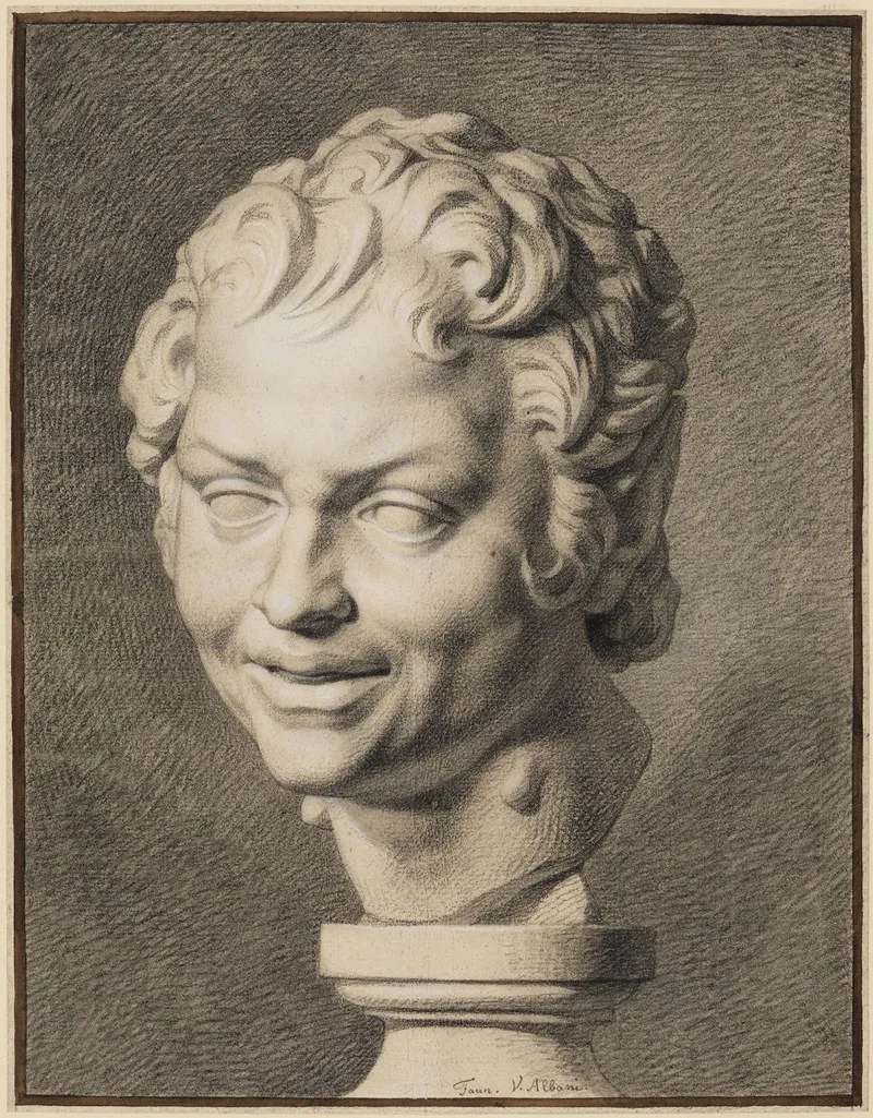 Kopf Des Jungen Faun Aus Der Villa Albani Zu Rom