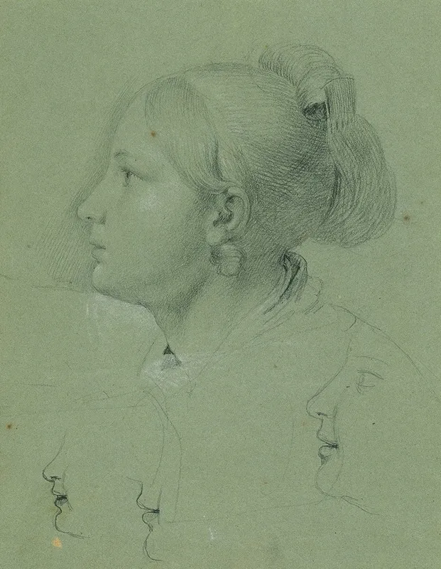 Kopf Eines Madchens Studie Zur Heimkehr Des Landwehrmannes 1817