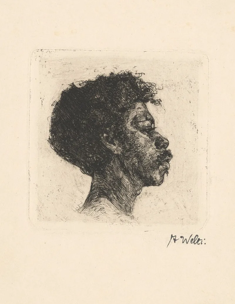 Kopf Eines Schwarzen Mannes