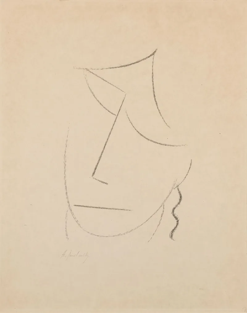 Kopf V by Alexej von Jawlensky - Canvas Print