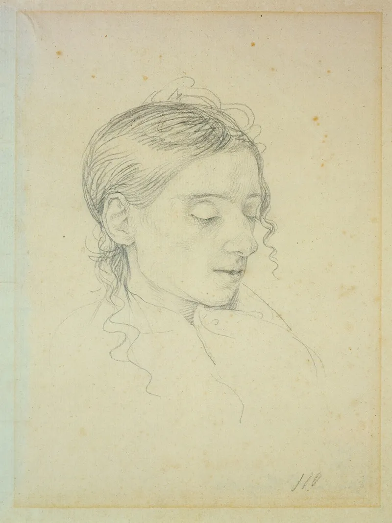 Kopfstudie Der Sophia Sieveking