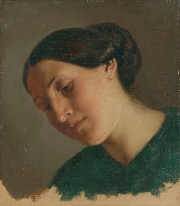 Kopfstudie Einer Frau