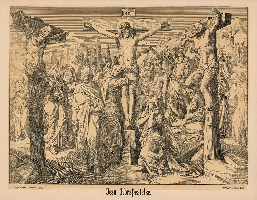Korsfaestelsen 2 by Brødr. Backhausen - Canvas Print