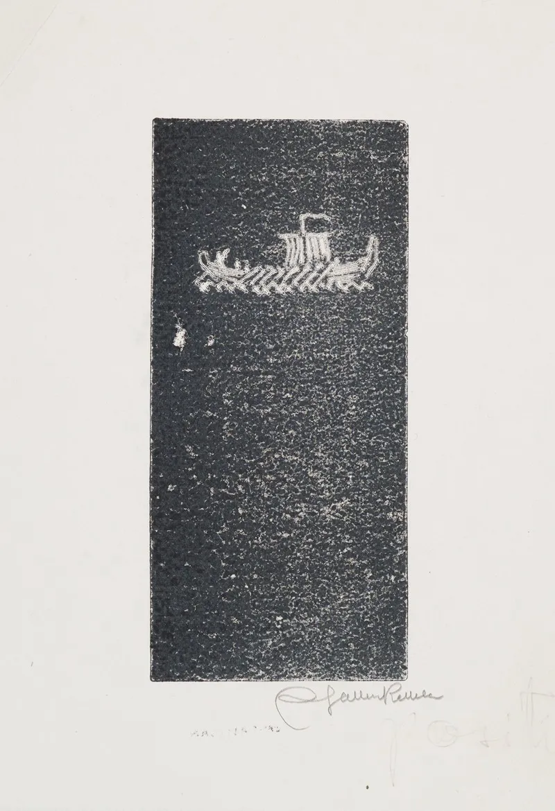 Koru Kalevala The Illustrated Kalevala Poem L Vignette With Vainamoinens Departure Sketch
