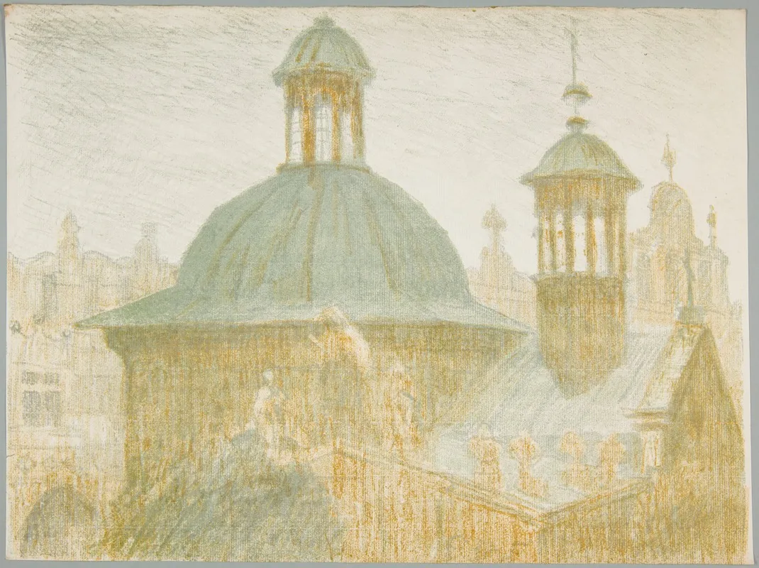 Kosciol Sw Wojciecha by Jan Wojnarski - Canvas Print