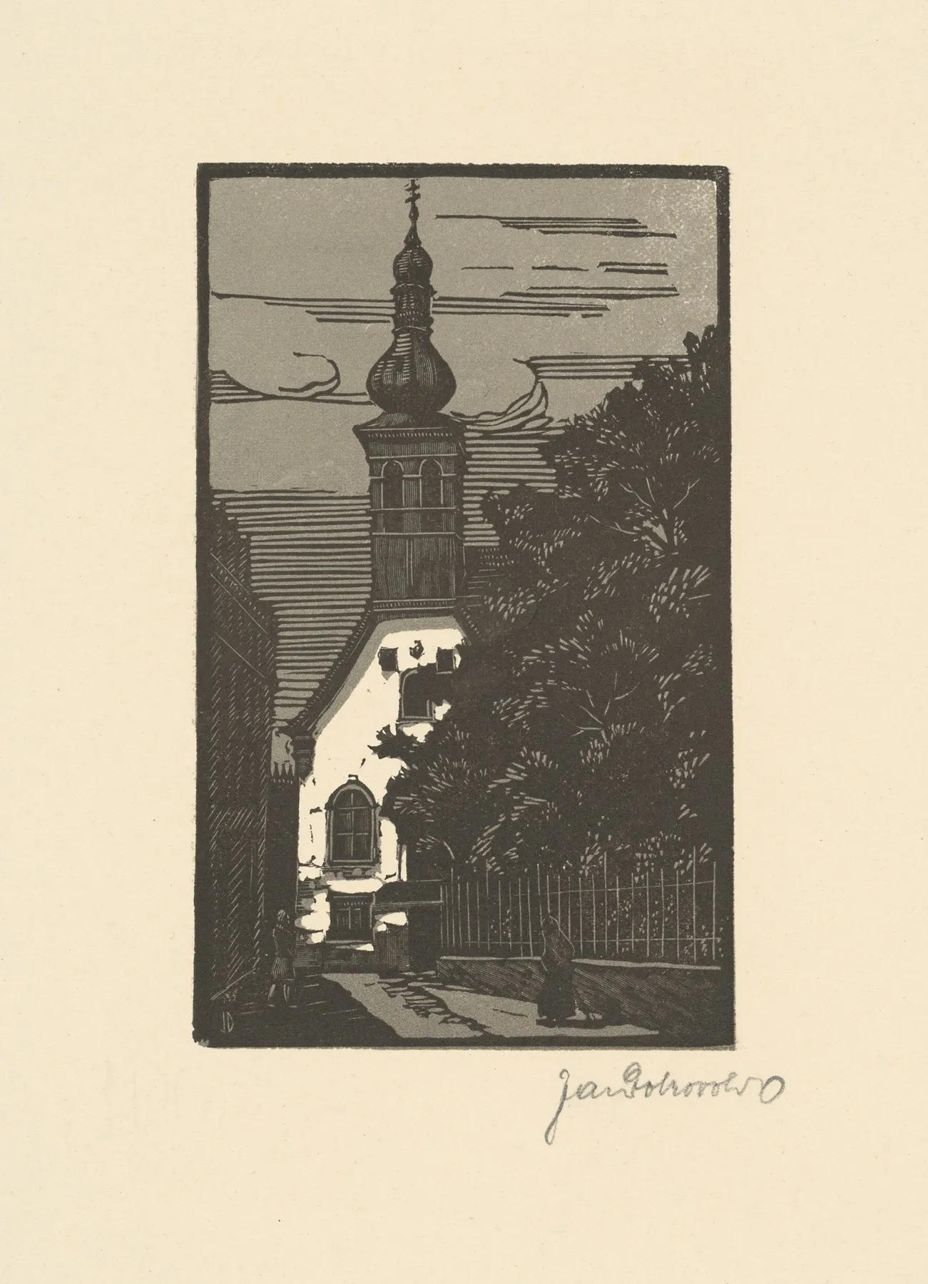 Kostolik Ursuliniek by Jaroslav Dobrovolský - Canvas Print
