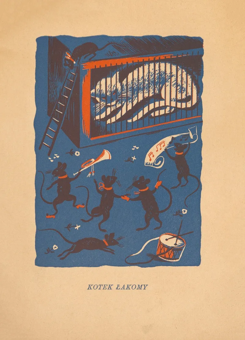 Kotek Lakomy by Antoni Kudła - Canvas Print