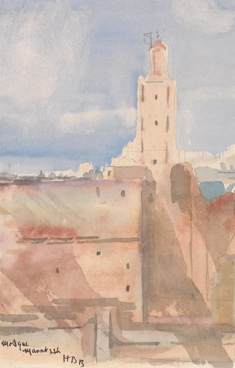 Koutoubia Mosque Marrakech by Hercules Brabazon Brabazon - Canvas Print