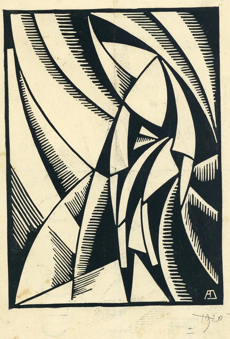 Kraskreml 21 by Albert Daenens - Canvas Print