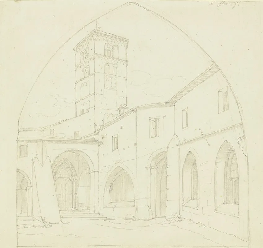 Kreuzgang Im Kloster San Benedetto Bei Subiaco