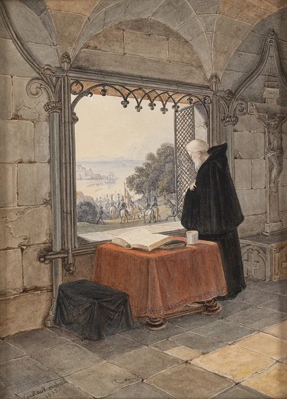 Kreuzritter Und Monch