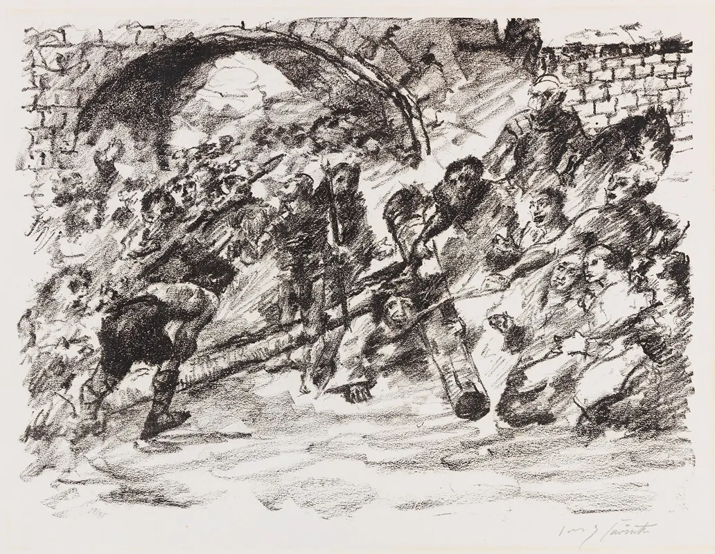 Kreuztragung 2 by Lovis Corinth - Canvas Print