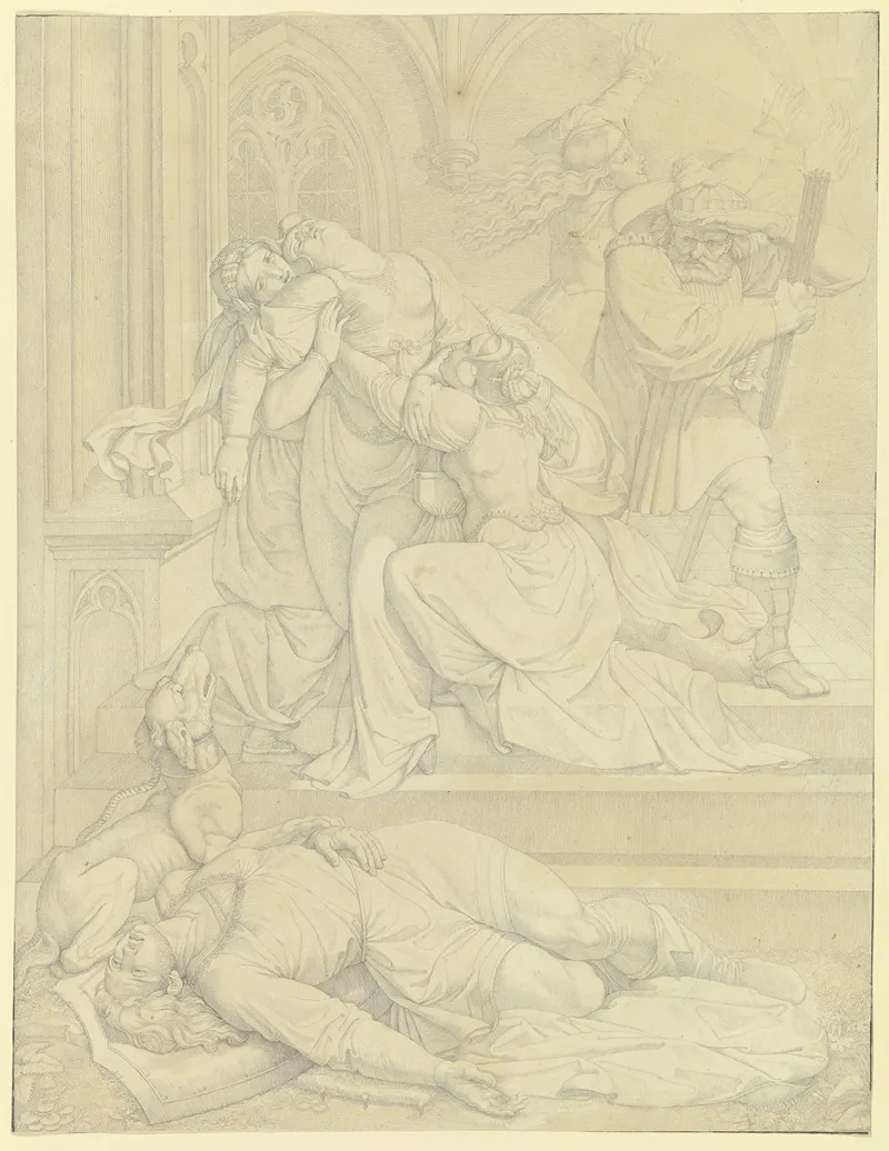 Kriemhild Erblickt Siegfrieds Leiche