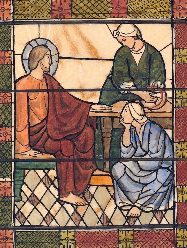 Kristus I Bethania by Joakim Skovgaard - Canvas Print