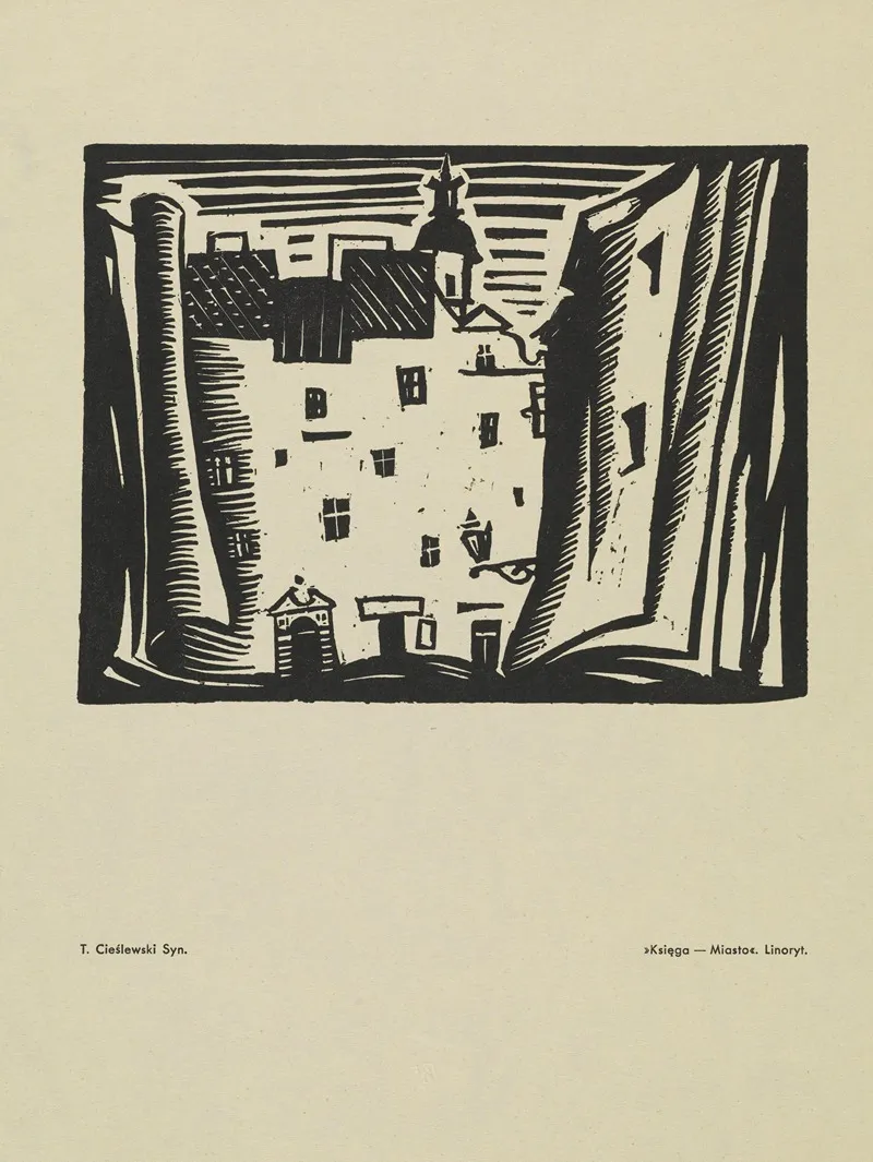 Ksiega Miasto by Tadeusz Cieślewski - Canvas Print