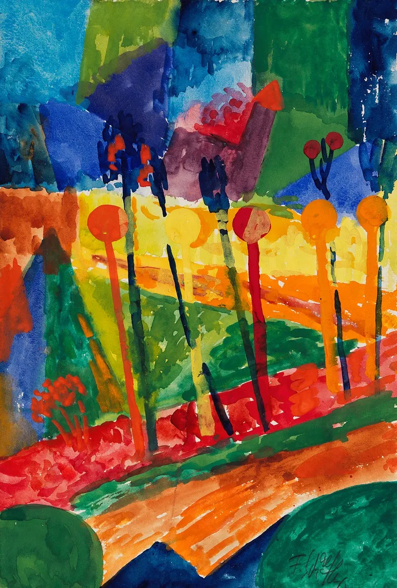 Kubistische Landschaft