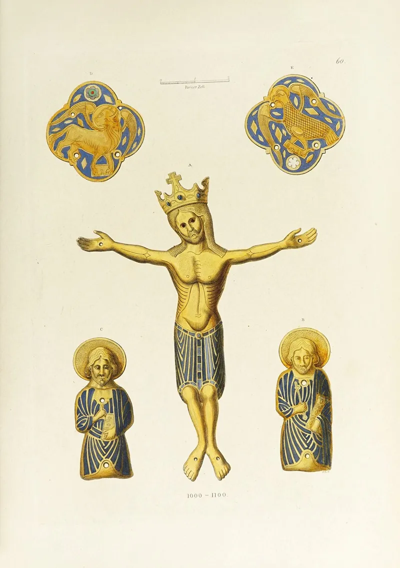 Kunstwerke Und Geräthschaften Des Mittelalters Und Der Renaissance Pl 60 by Carl Becker - Canvas Print