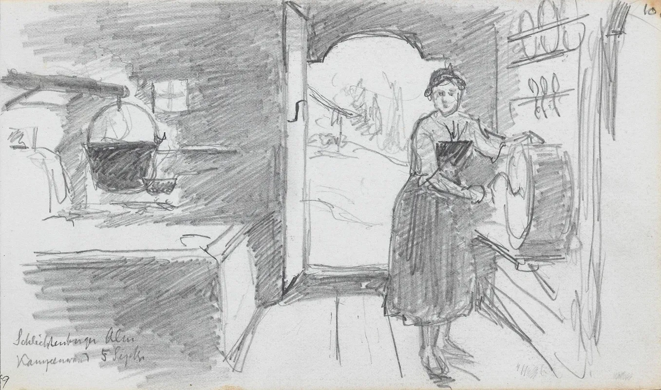 Kvinne I Interior Schlechtenberg Alm Ved Kampenwand