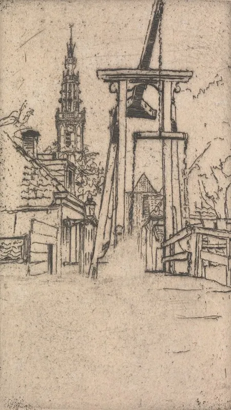 Kwakelburg Edam by Sir Frank Short - Canvas Print