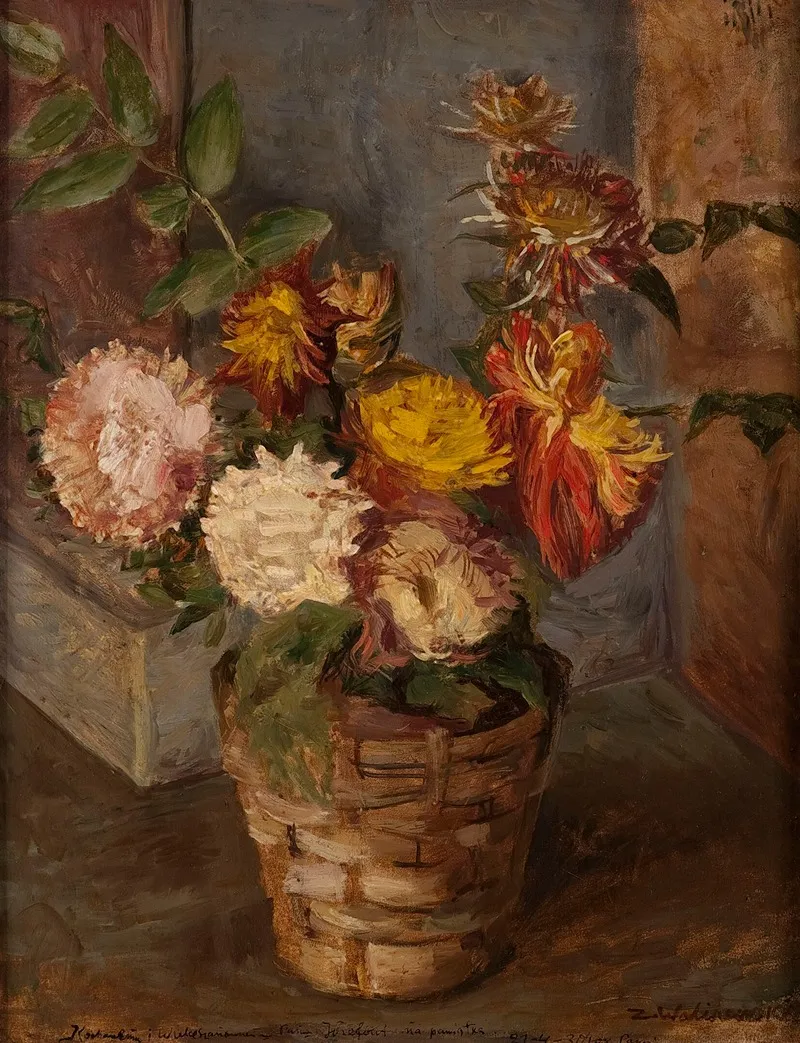 Kwiaty W Koszyku