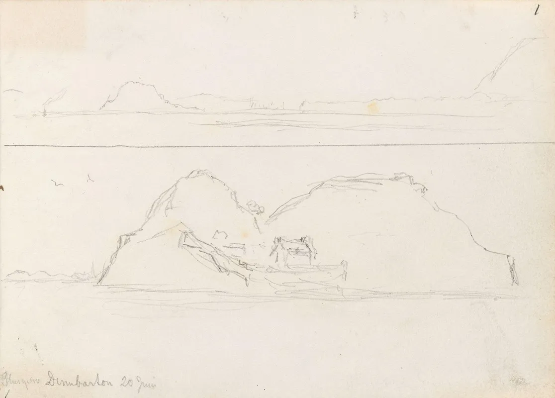 Kystparti Ved Glasgow Dumbarton Rock