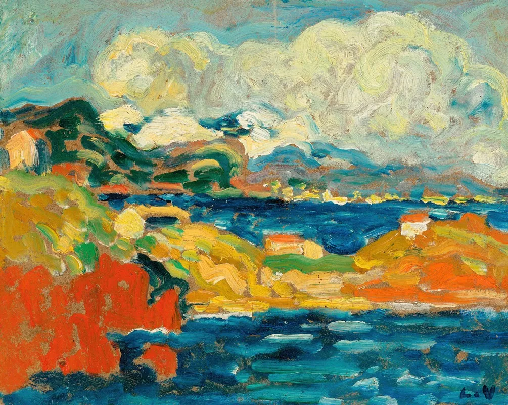 La Baie A Antheor by Louis Valtat - Canvas Print