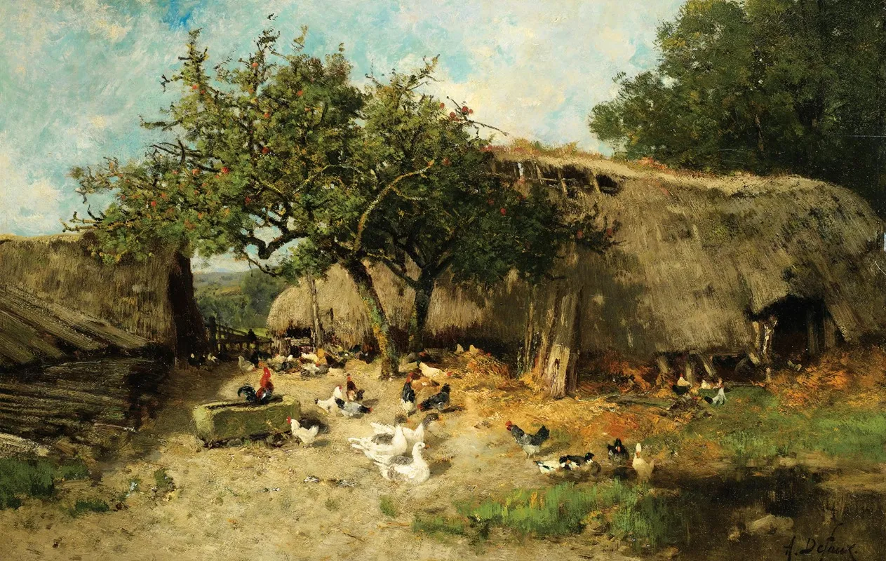 La Basse Cour by Alexandre Defaux - Canvas Print