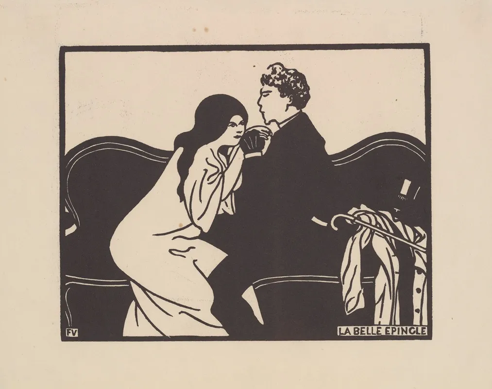 La Belle Epingle by Félix Vallotton - Canvas Print