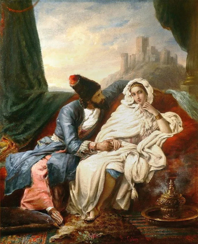 La Belle Orientale Et Le Cosaque