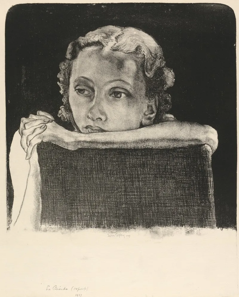 La Bionda by John Copley - Canvas Print