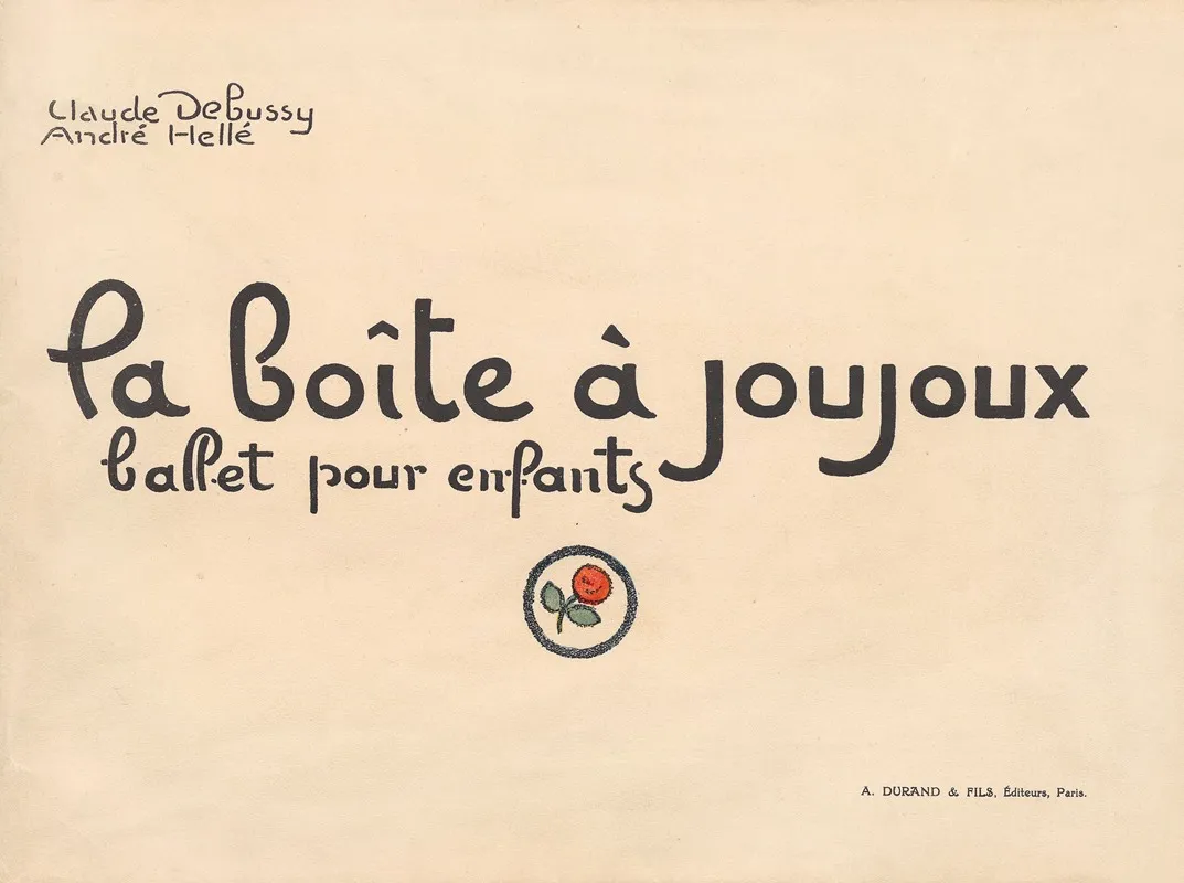 La Boite A Joujoux Ballet Pour Enfants Pl 01 by André Hellé - Canvas Print