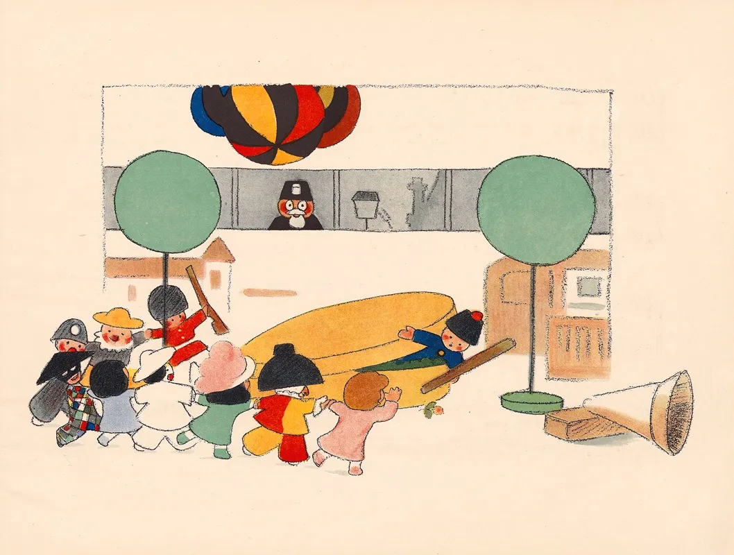La Boite A Joujoux Ballet Pour Enfants Pl 05 by André Hellé - Canvas Print