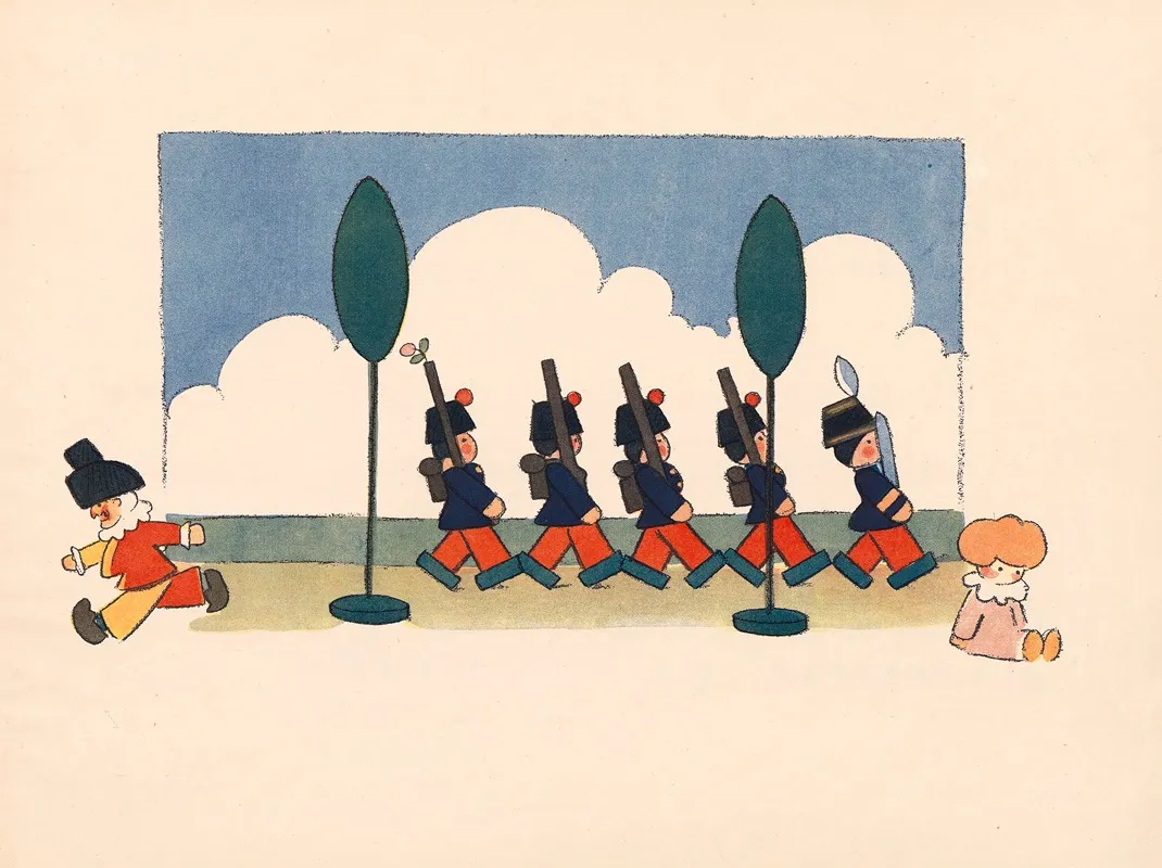 La Boite A Joujoux Ballet Pour Enfants Pl 06 by André Hellé - Canvas Print