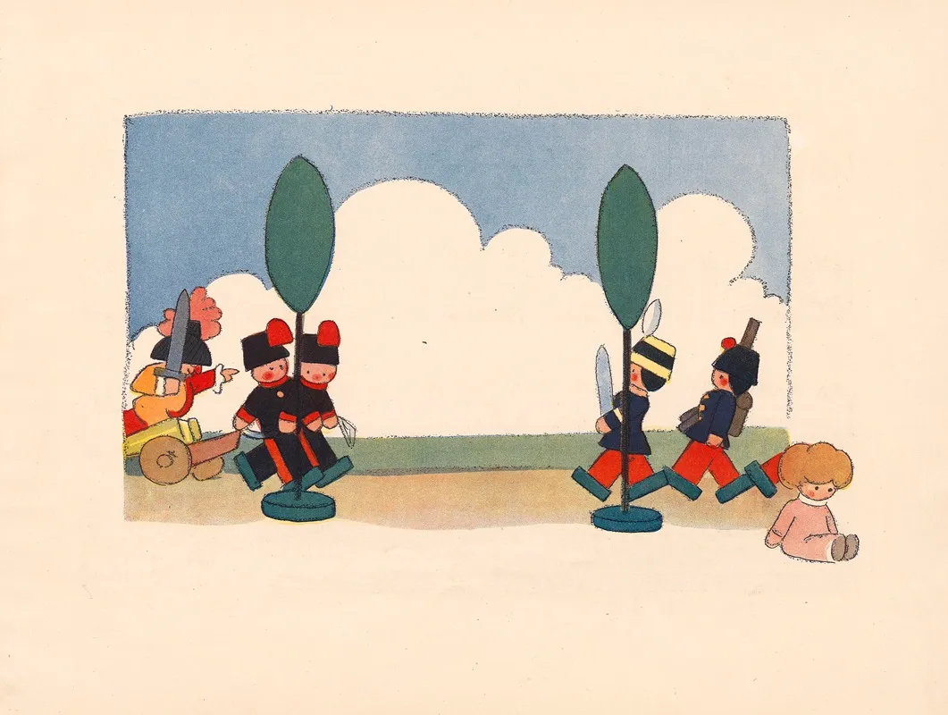 La Boite A Joujoux Ballet Pour Enfants Pl 07 by André Hellé - Canvas Print