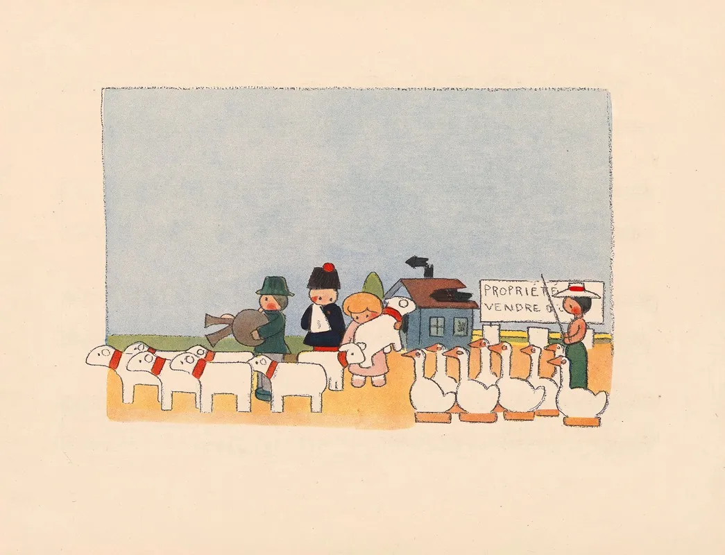 La Boite A Joujoux Ballet Pour Enfants Pl 10 by André Hellé - Canvas Print