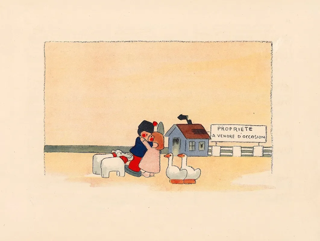 La Boite A Joujoux Ballet Pour Enfants Pl 11 by André Hellé - Canvas Print