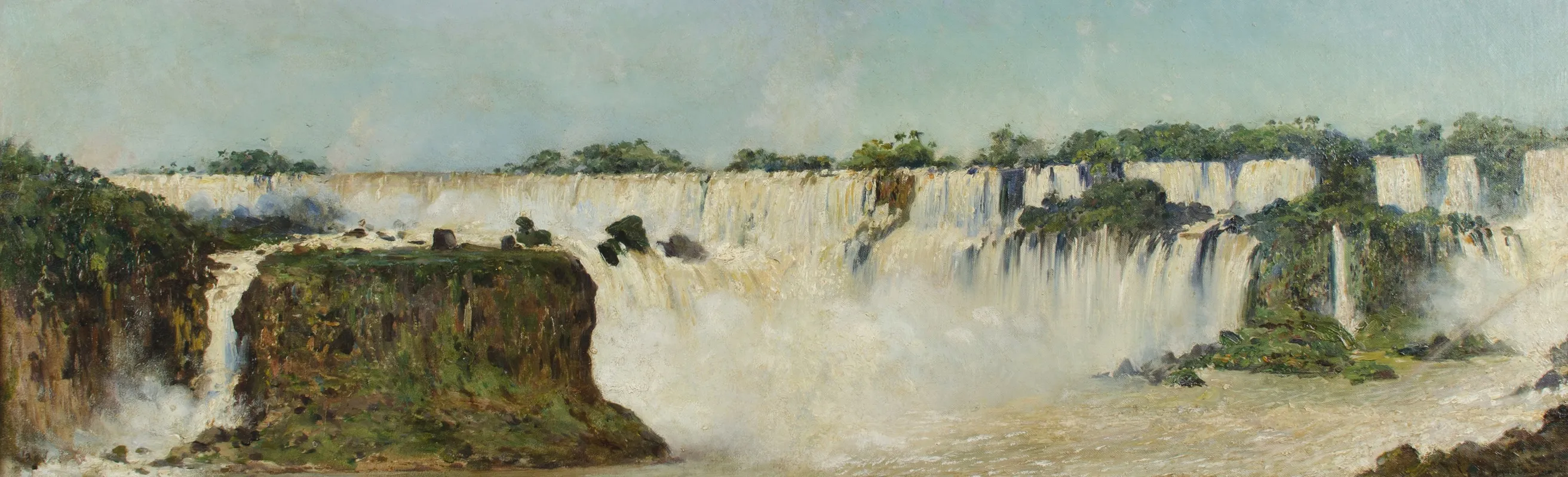 La Cascada Del Iguazu 2 by Augusto Ballerini - Canvas Print