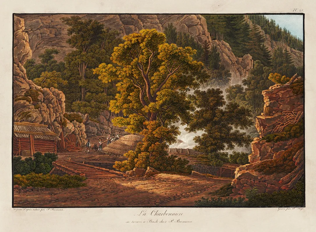 La Charbonniere by Peter Birmann - Canvas Print