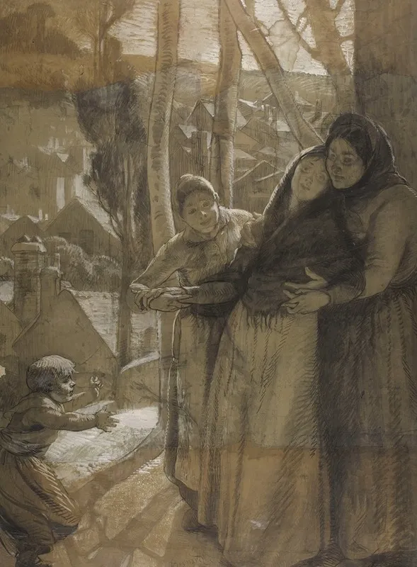 La Convalescente by Albert Besnard - Canvas Print