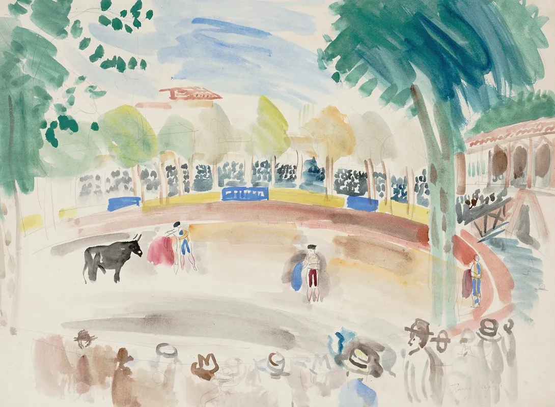 La Corrida by Raoul Dufy - Canvas Print