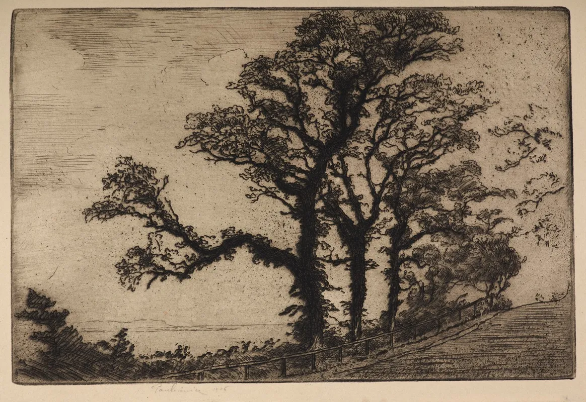 La Cote De Grace A Honfleur by Józef Pankiewicz - Canvas Print