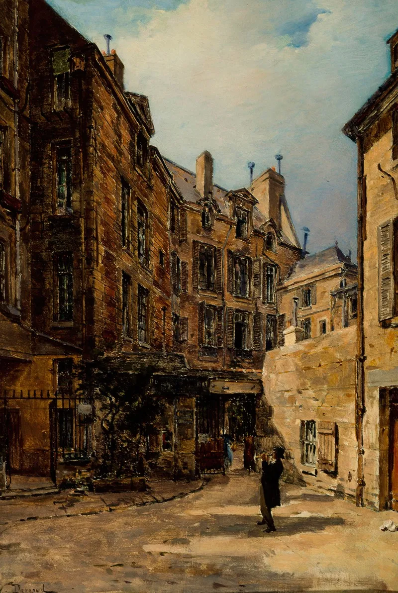 La Cour De Rohan by Paul-Joseph-Victor Dargaud - Canvas Print