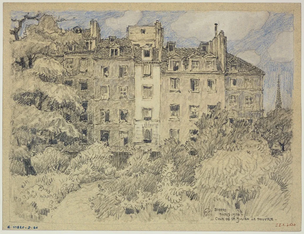La Cour De Saint Julien Le Pauvre