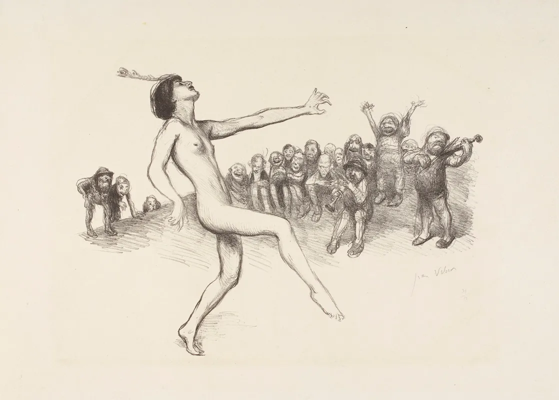 La Danse Devant Les Nains by Jean Veber - Canvas Print