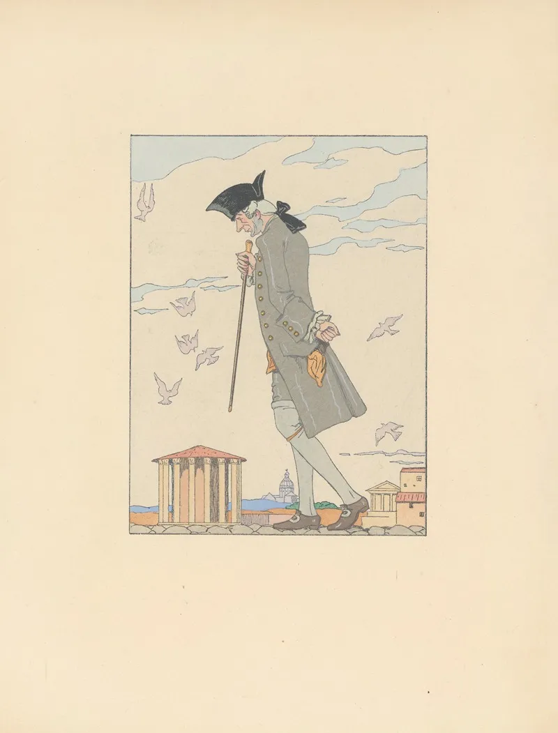 La Double Maitresse by George Barbier - Canvas Print