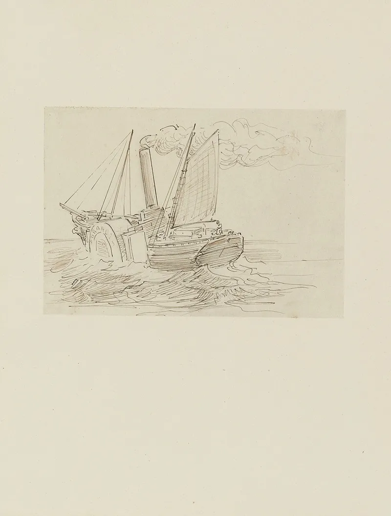La Durande Dessin Non Utilise by Achille Granchi-Taylor - Canvas Print