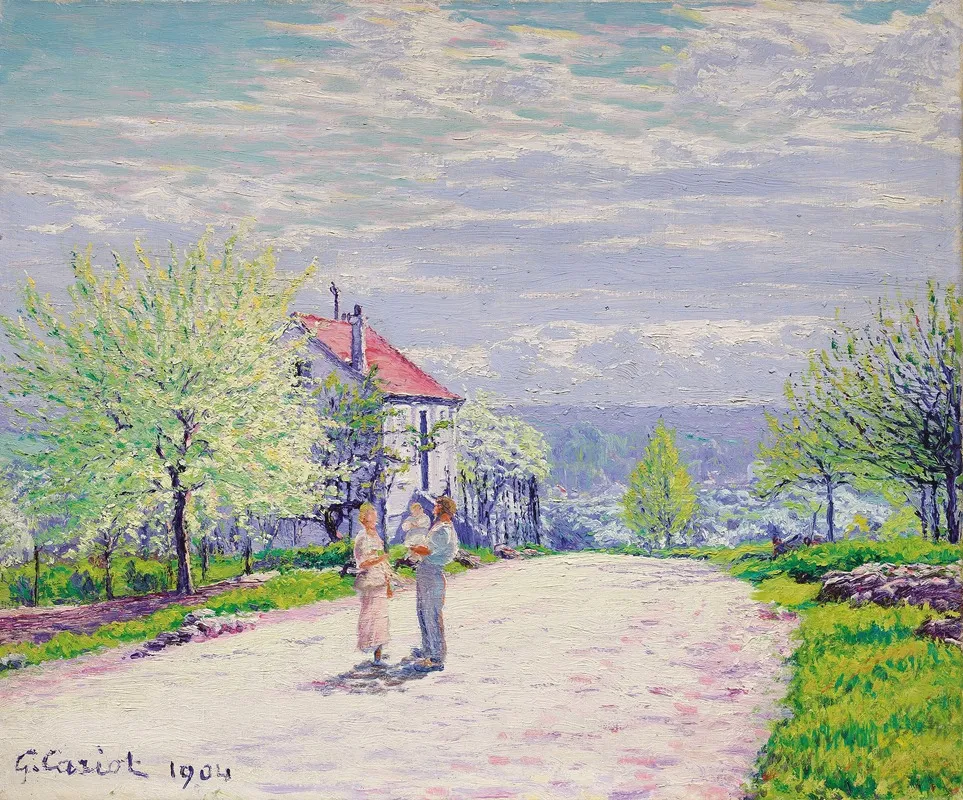 La Famille 11 by Gustave Cariot - Canvas Print